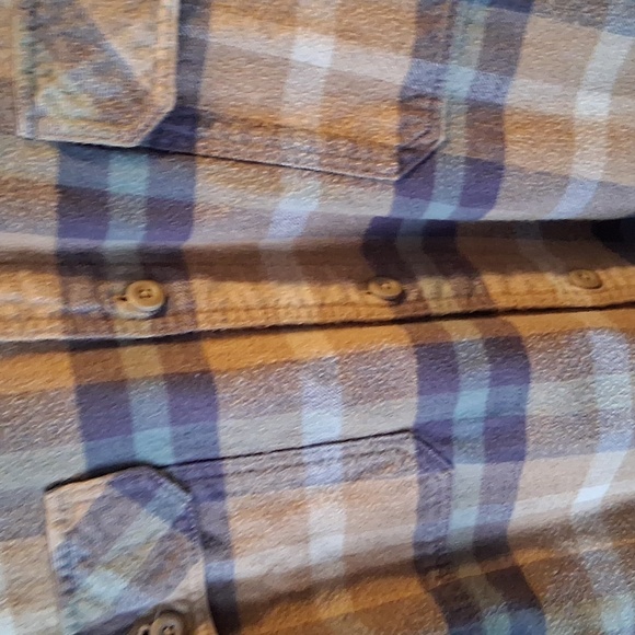 Patagonia Fjord Flannel Organic Cotton Plaid Shirt - Brown and Gray - Picture 3 of 5